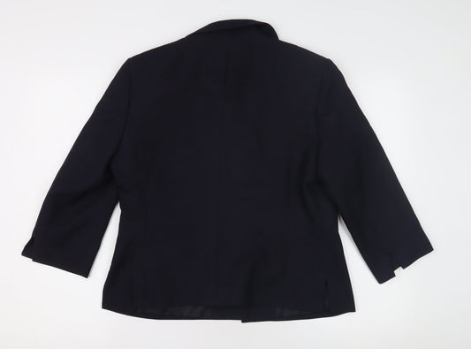 Marks and Spencer Women's Blue Coat Size 14