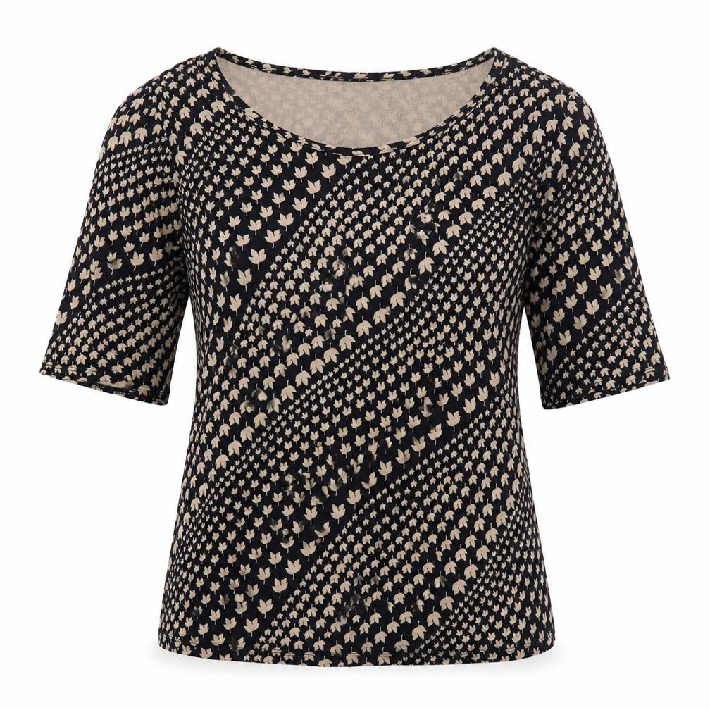 Marks and Spencer Women's Black Beige Blouse Size 8