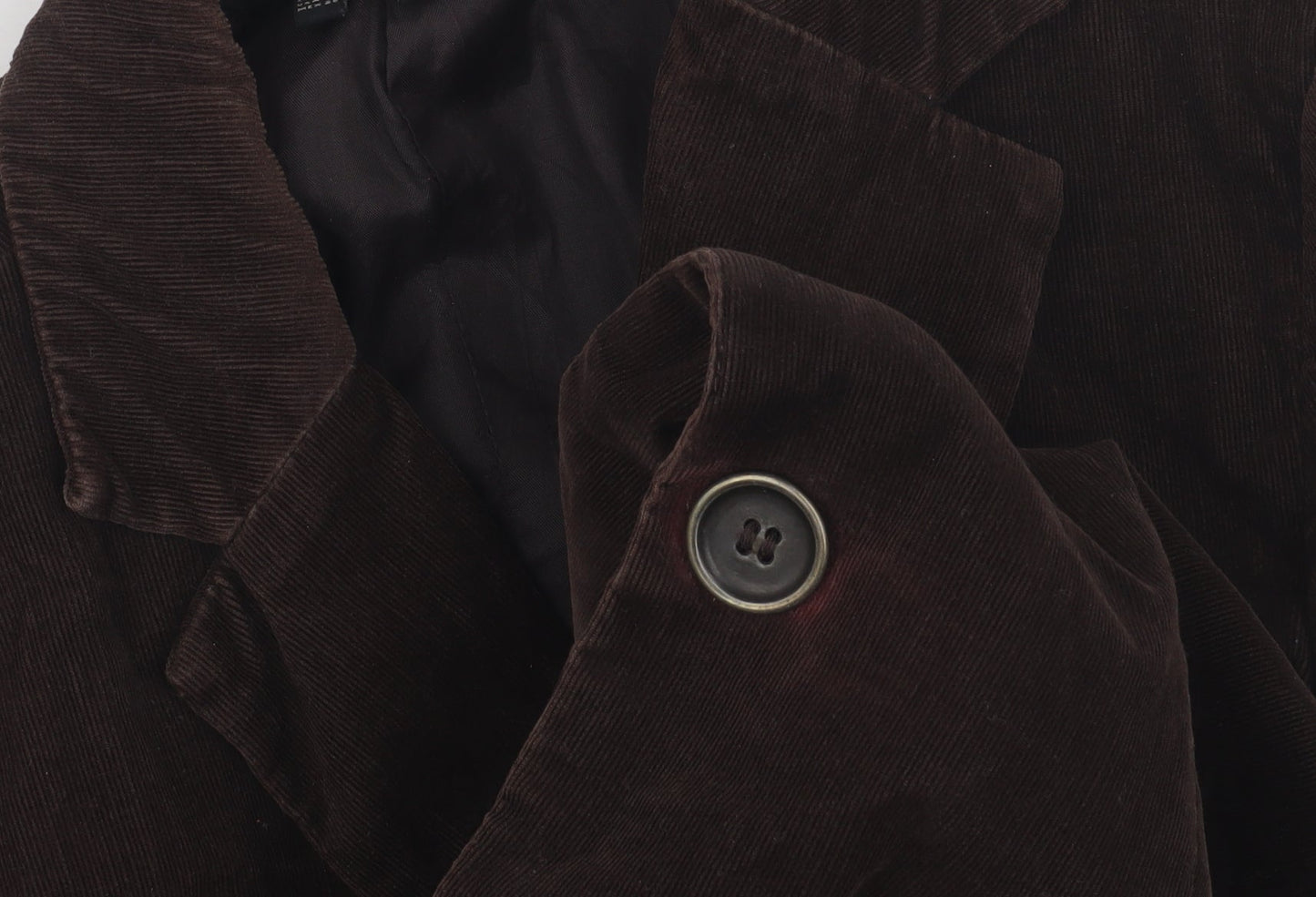 Zara Basic Women's Brown Corduroy Blazer Size 12