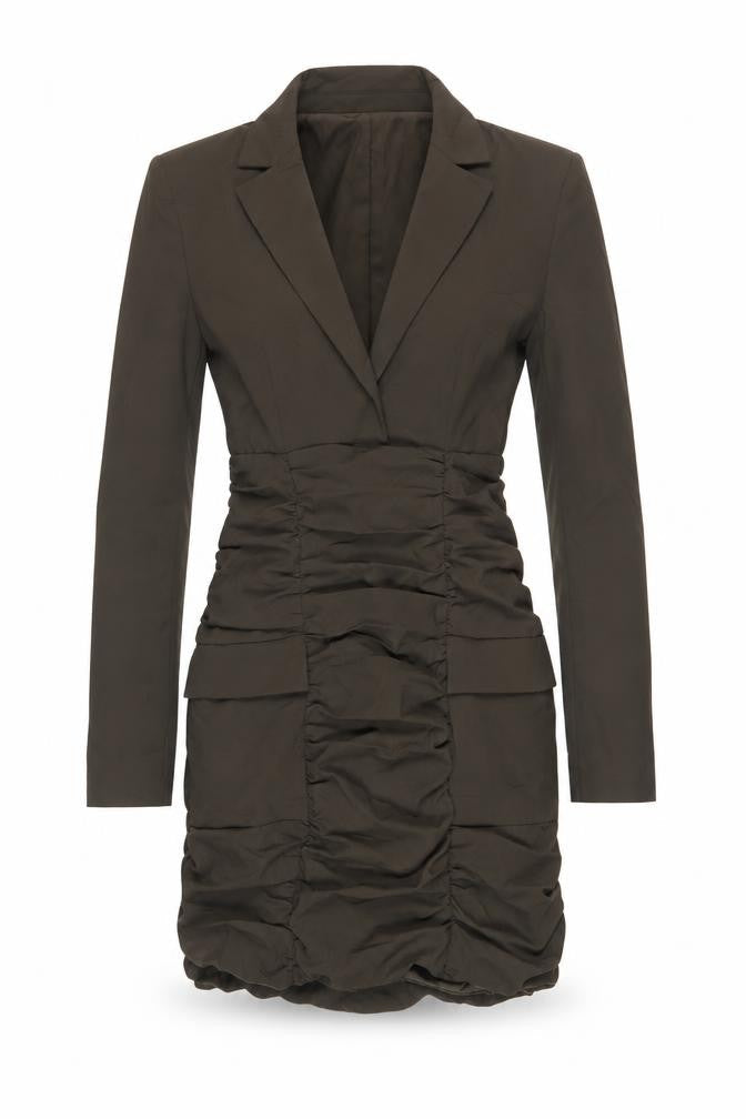 ZARA Women's Green Sheath Dress, Size S, Long Sleeve