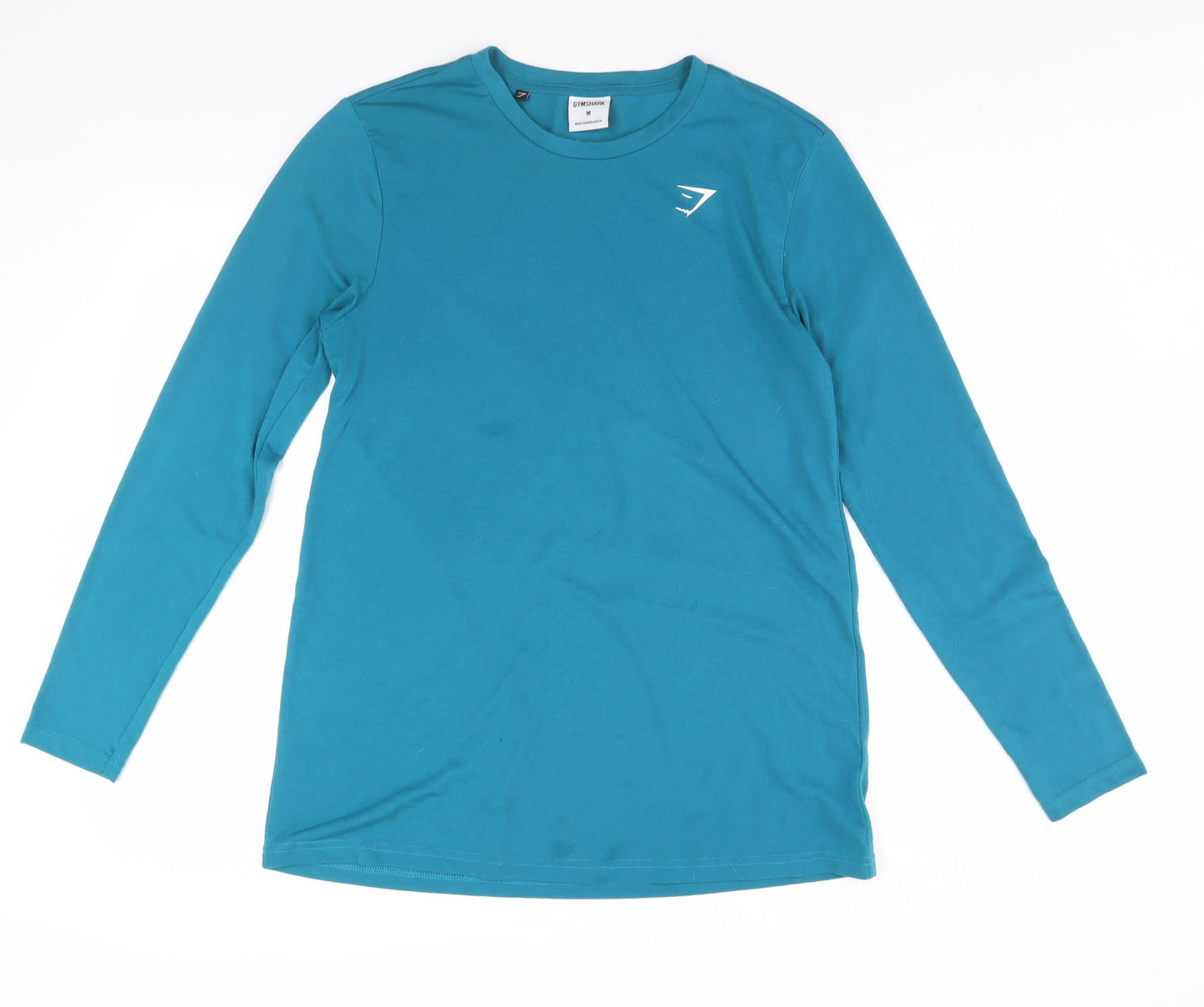 Gymshark Men's Blue M Long Sleeve Crew Neck T-Shirt