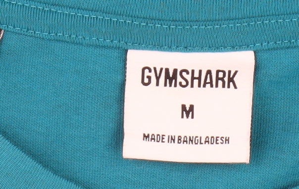 Gymshark Men's Blue M Long Sleeve Crew Neck T-Shirt