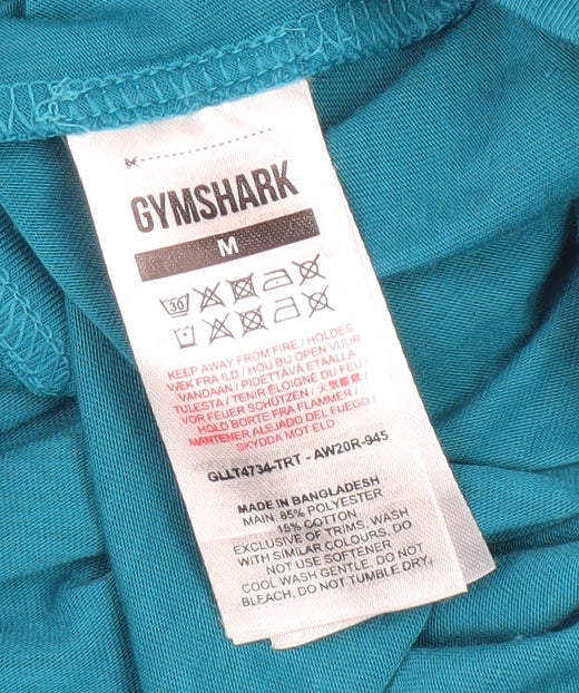 Gymshark Men's Blue M Long Sleeve Crew Neck T-Shirt