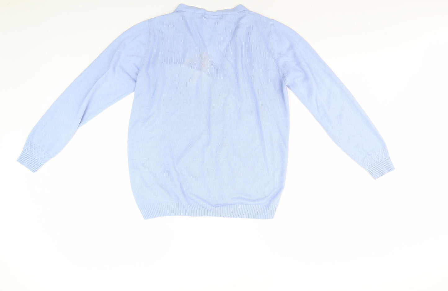 Isle Women’s Blue Cardigan M, V-Neck, Casual Chic