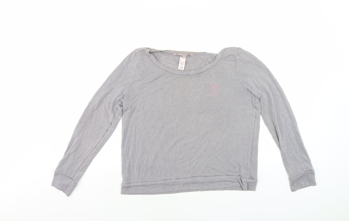 Victoria's Secret Grey Long Sleeve Women's Top M