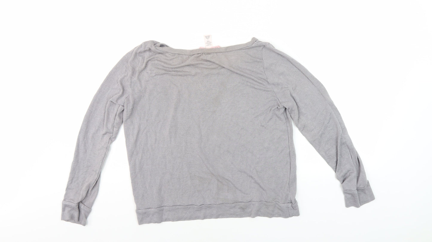 Victoria's Secret Grey Long Sleeve Women's Top M