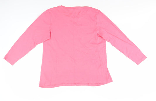 JD Williams Pink Long Sleeve T-Shirt Size 10