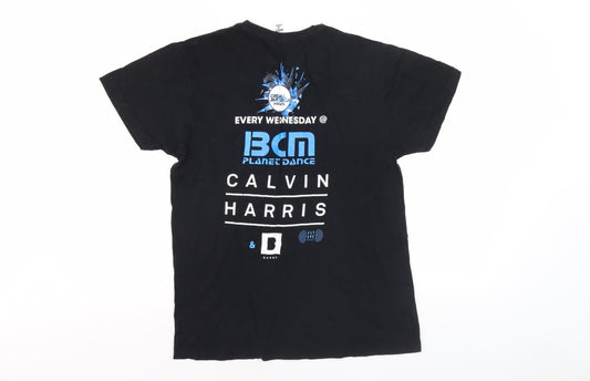 Roly Men's Medium Black Music T-Shirt