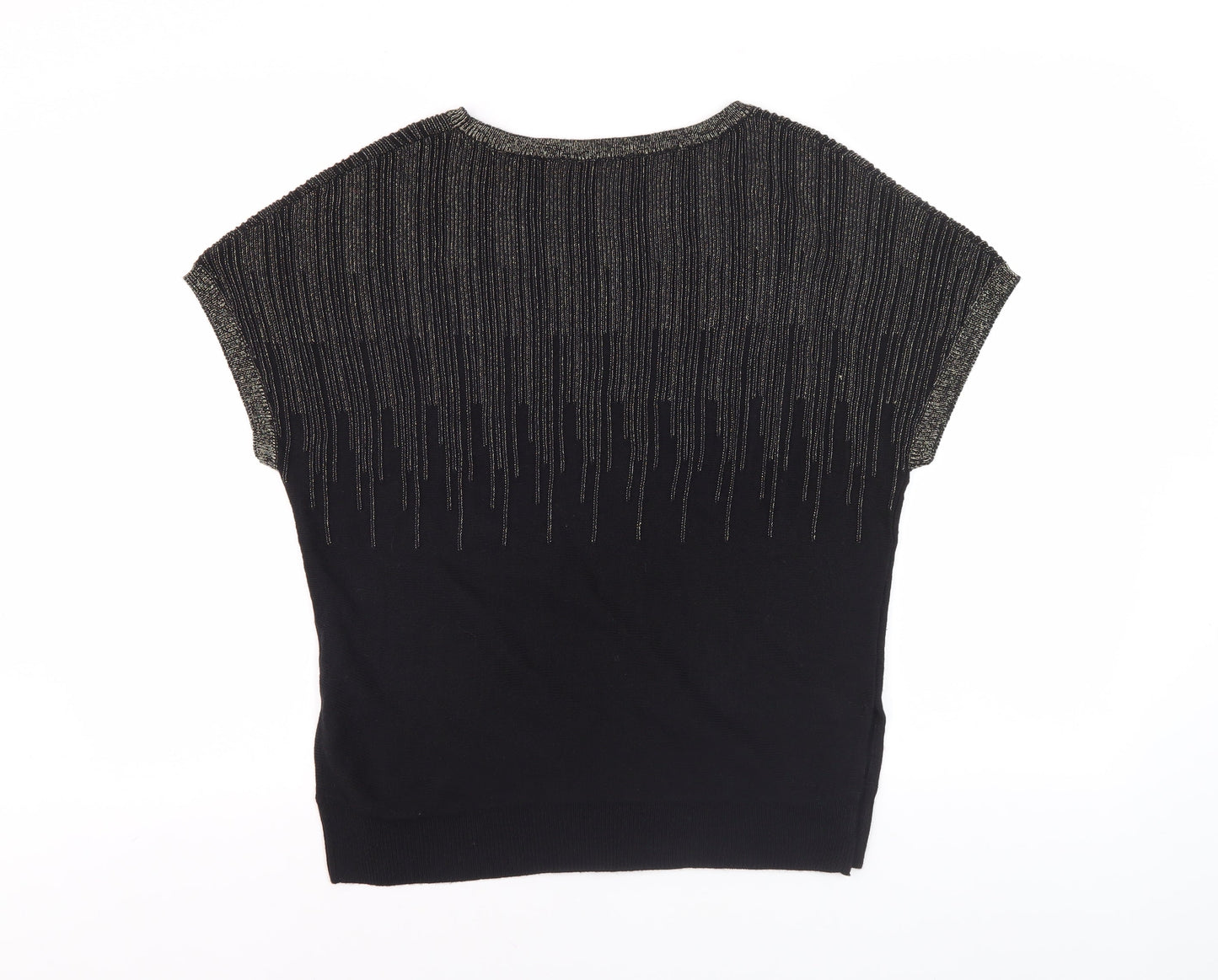 Oasis Women's Black Metallic Pullover Jumper S