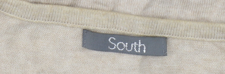 South Women's Beige Cardigan - Size 16