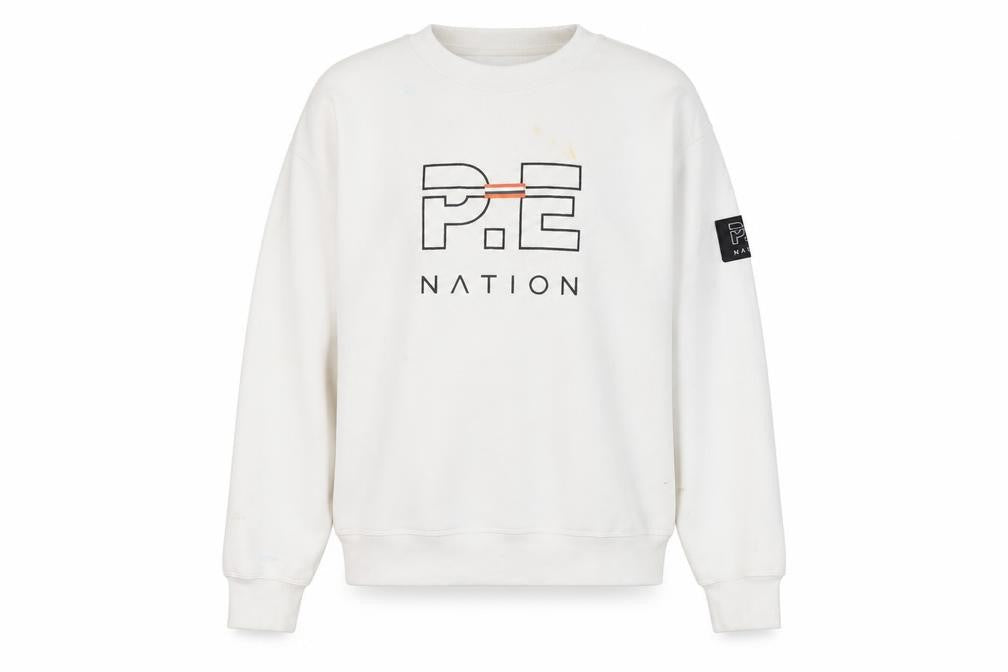 P.E Mens Nation White Pullover S Casual Jumper