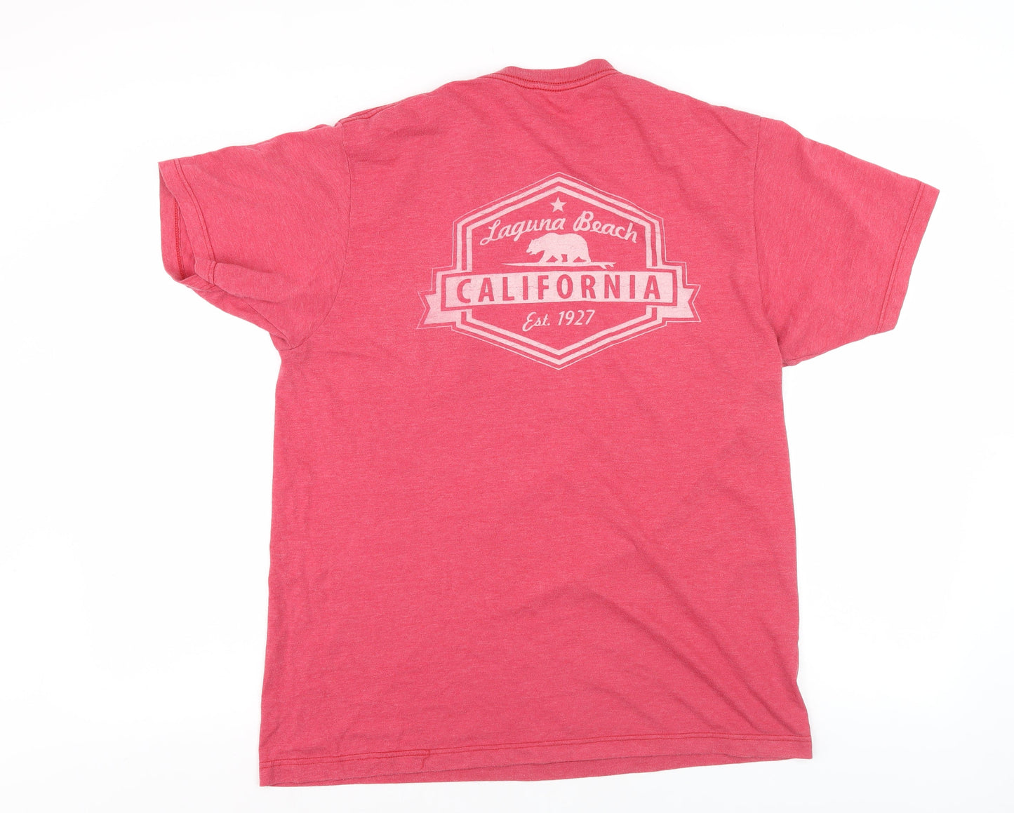 Stylemaster Men's Red California Graphic T-Shirt - M