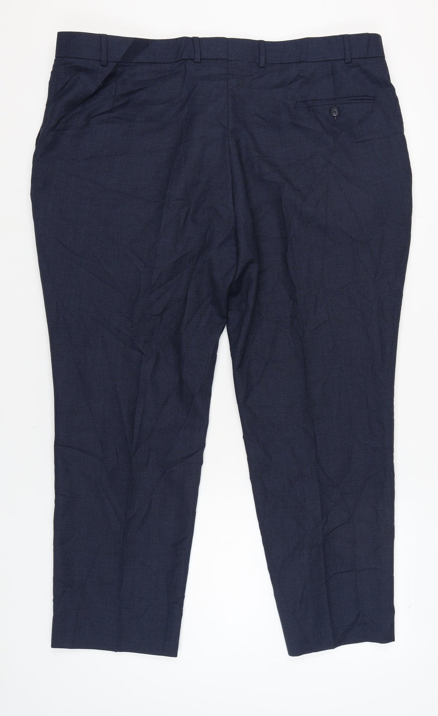 Centaur Men's Blue Wool Blend Trousers 46 in