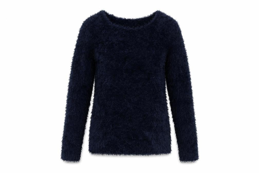 H&M Women's Blue XS Chunky-Knit Pullover Jumper