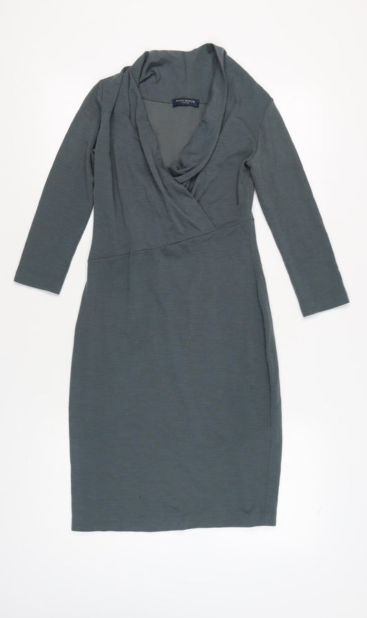 Piazza Sempione Women's Green Sheath Dress Size 12