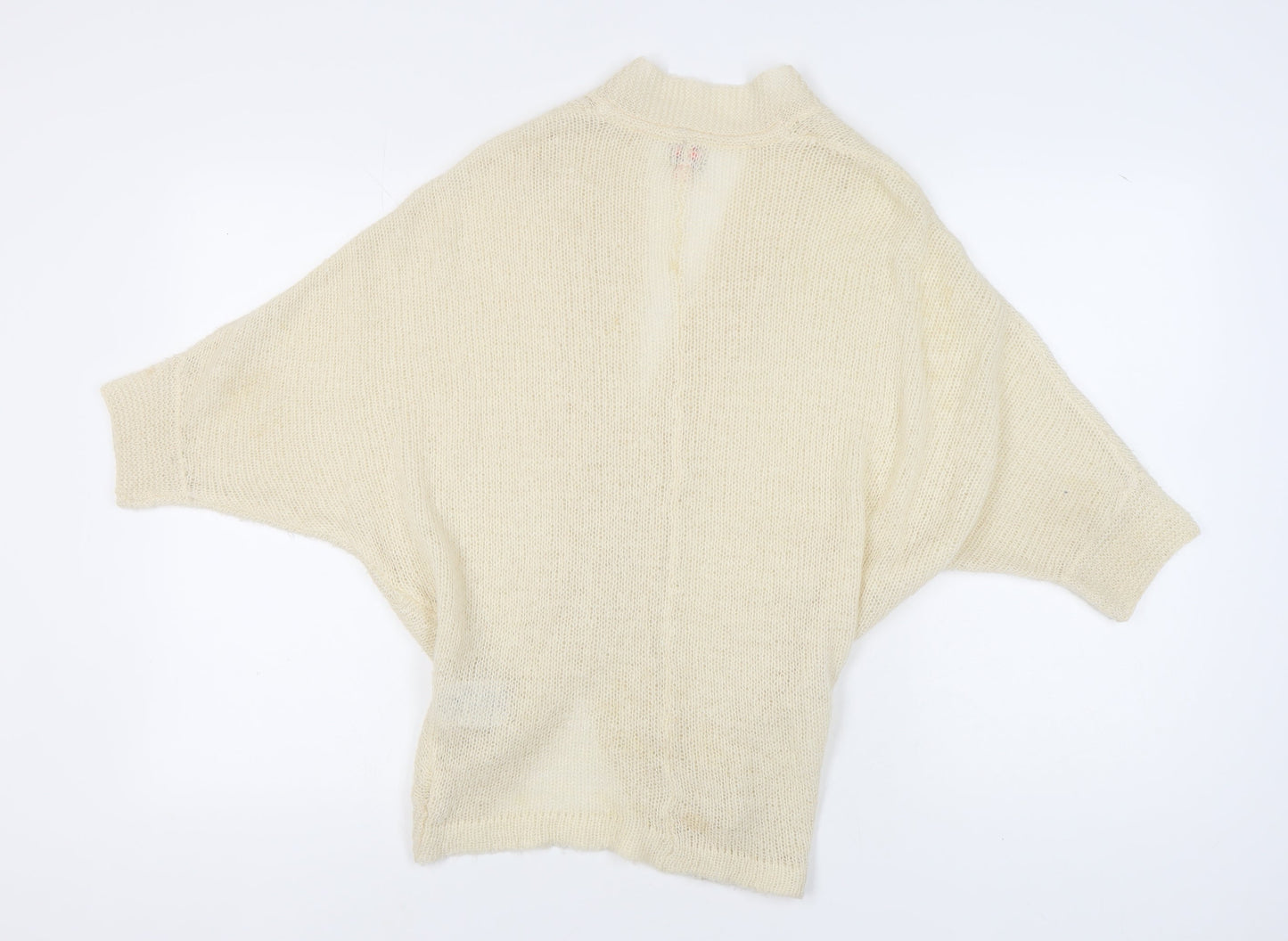 ONLY Women's Ivory Open-Knit Open Front Cardigan, Size S