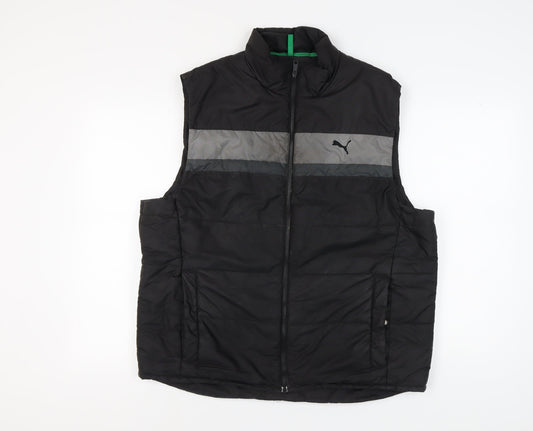 Puma Men's Black XL Puffer Waistcoat