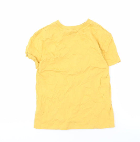 Harry Potter Hufflepuff Boys Yellow T-Shirt 8-9 Years Pullover Logo Graphic