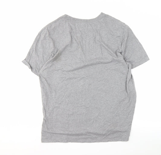 GAP Men's Grey Classic Fit Crew Neck T-Shirt XL