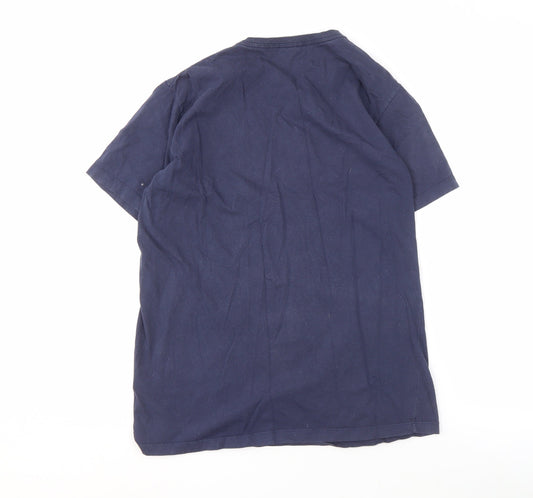Threadless Men's Blue Geek T-Shirt M Graphic Print