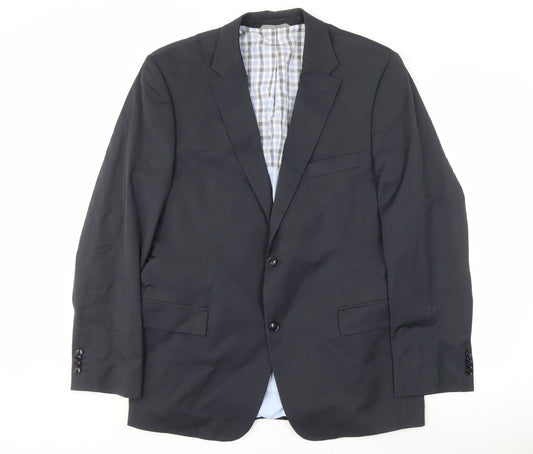 Hugo Boss Men's Grey Blazer 54 Notch Lapel Formal