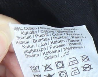 Jack & Jones Men's Black Pullover Hoodie, Size L