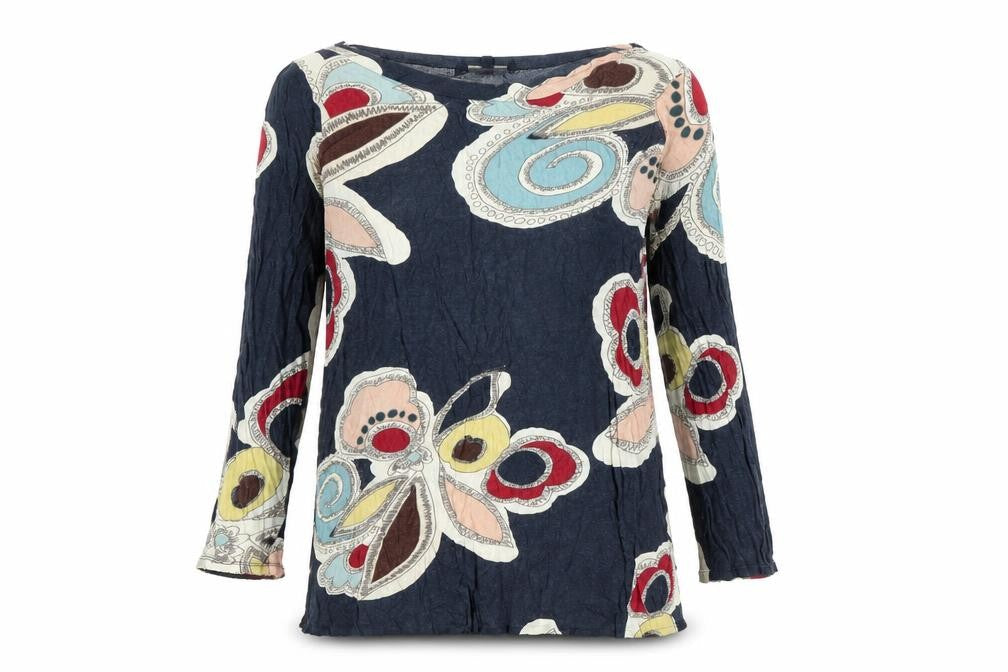 Womens UK Size 12 French Connection Multicoloured Viscose T-Shirt