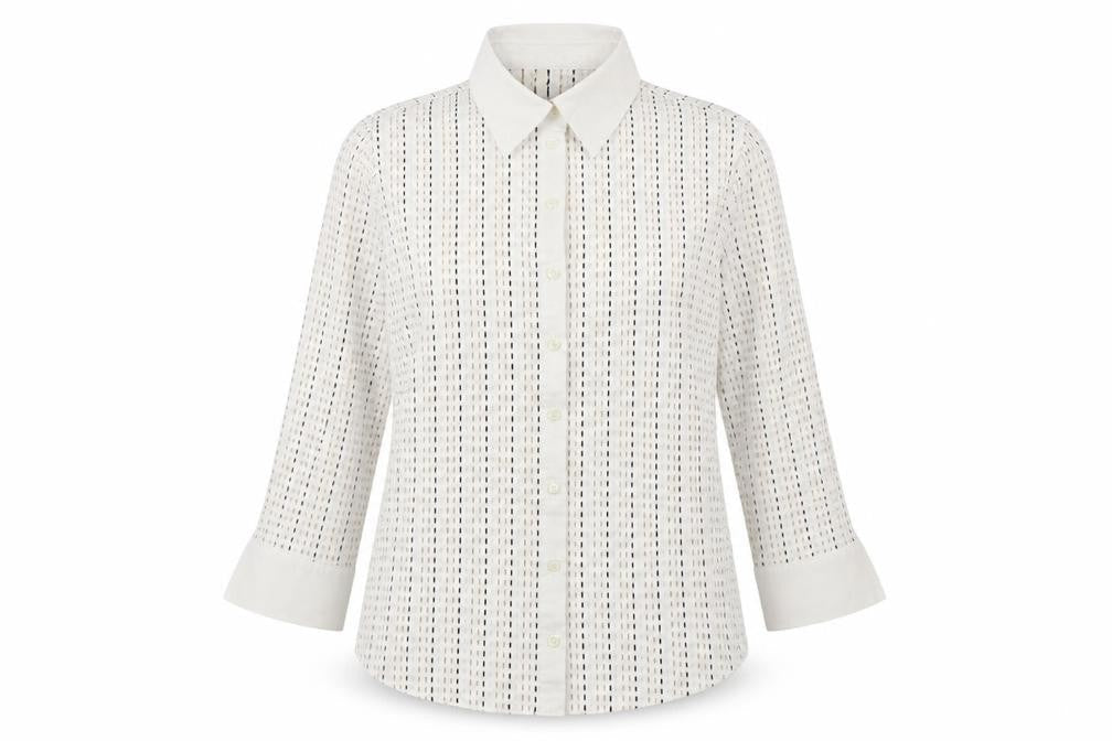 Front view of Principles Women's Multicoloured Button-Up Shirt, size 18