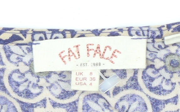 Fat Face Women's Multicoloured Geometric Dress