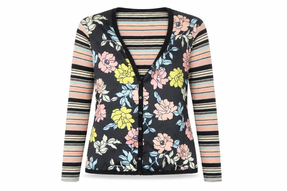 Womens UK Size 4 Whistles Multicoloured Silk Blend Blouse