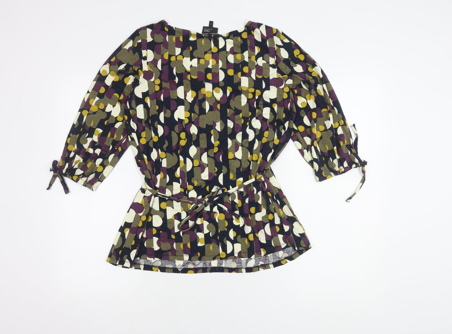 Next Women's Multicoloured Wrap Top Size 14