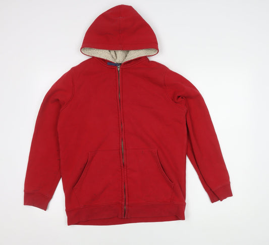 Lands' End Boys Red Hooded Jacket 12-14 Years