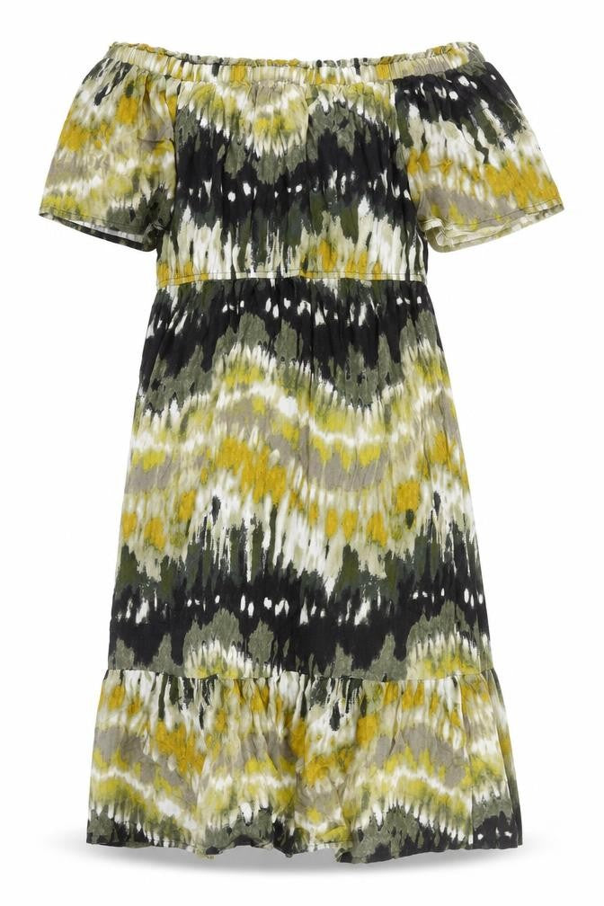 Next Women's Multicoloured Off Shoulder Dress Size 16