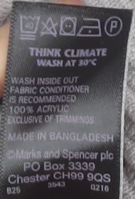 Marks and Spencer Women's Grey Pullover, Size 12