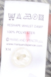 Marks and Spencer Women's Grey Button-Up Shirt Size 16