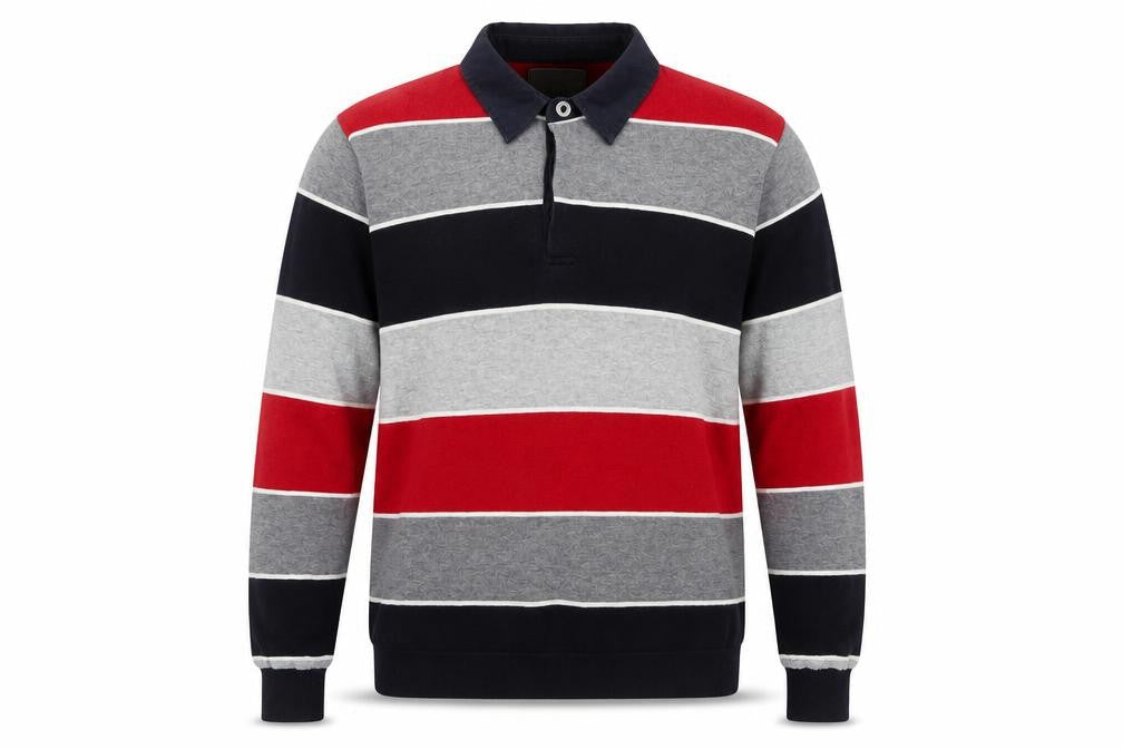 Front view of Atlantic Bay Men's Multicoloured L jumper
