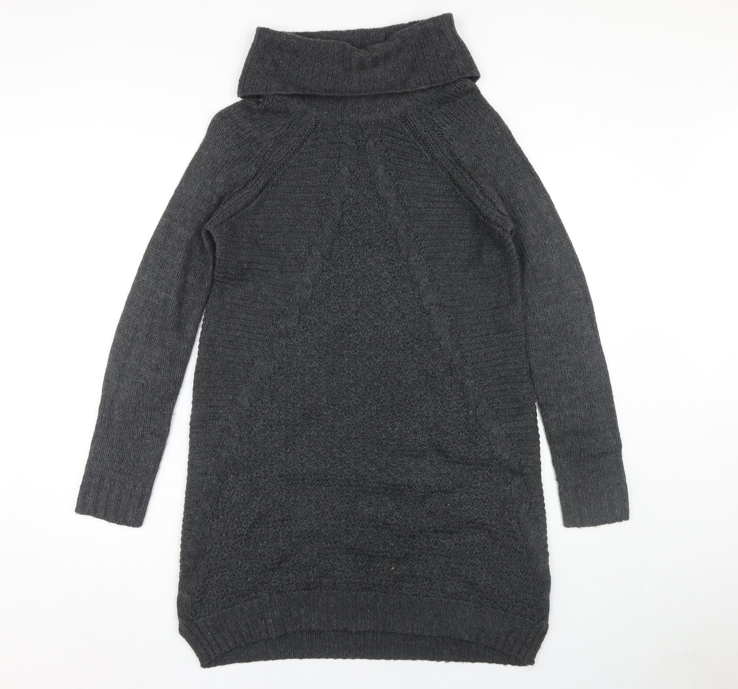 Debenhams Grey Jumper Dress, Size 12, Women's Knitwear