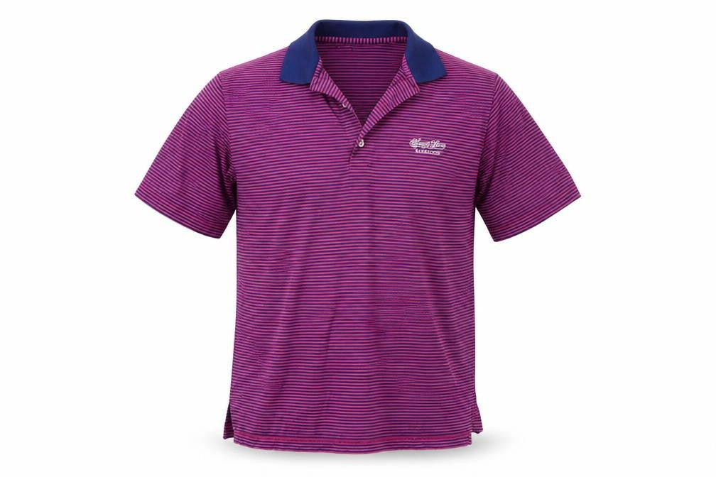 Fairway & Greene Men's Purple Striped Polo Shirt M