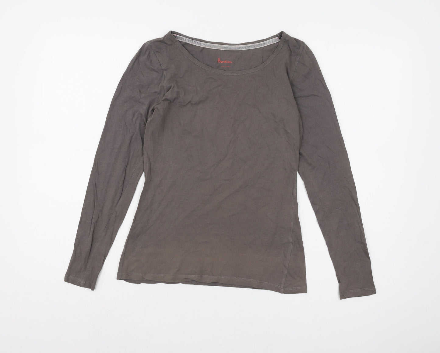 Boden Women's Grey Long Sleeve Top UK 10