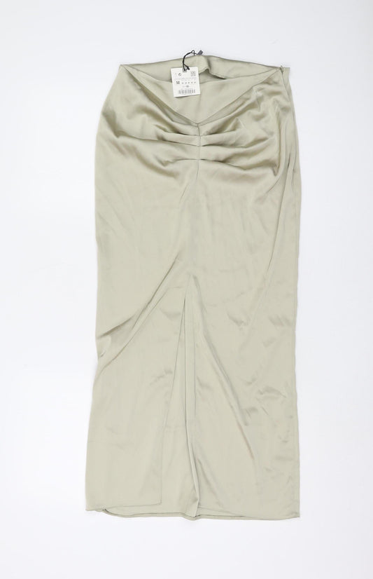 Zara Women's Beige Midi Pencil Skirt Size 12