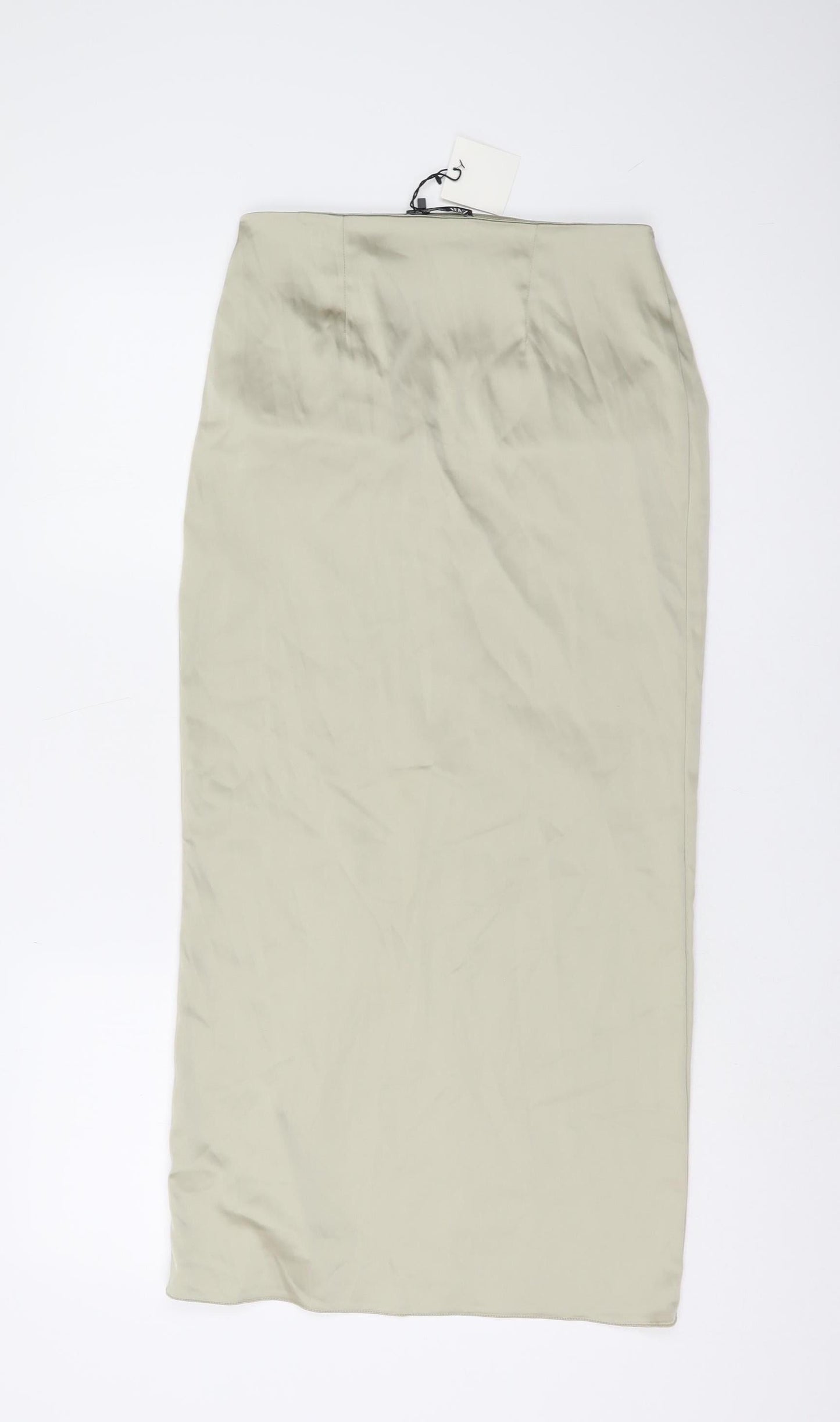 Zara Women's Beige Midi Pencil Skirt Size 12