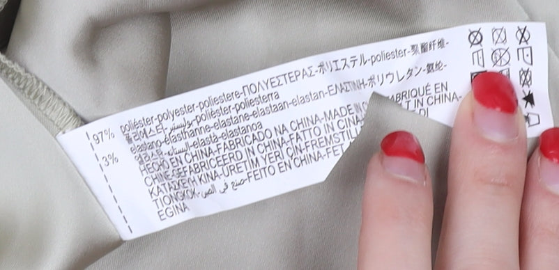 Zara Women's Beige Midi Pencil Skirt Size 12