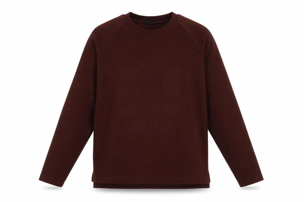 Hailys Men's Brown Pullover Sweatshirt, M, City Theme