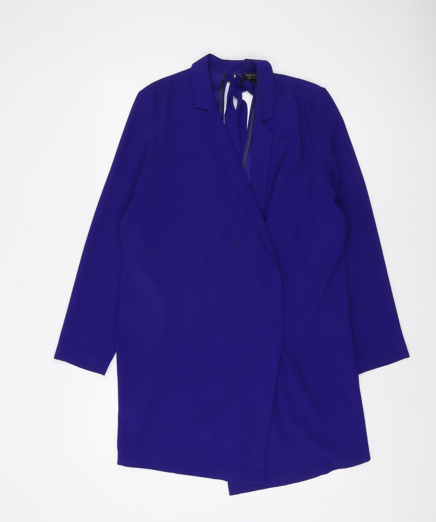 Topshop Women's Blue Mid-Length Coat Size 12
