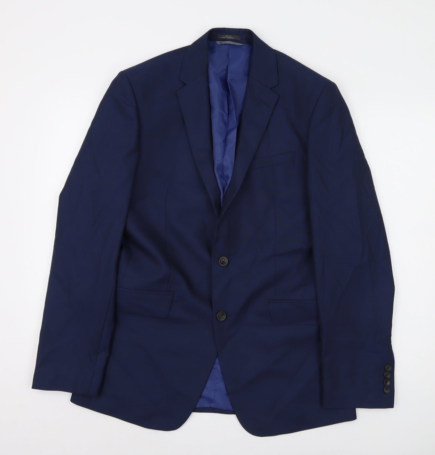 Marks & Spencer Men's Blue Long Blazer Jacket 38L
