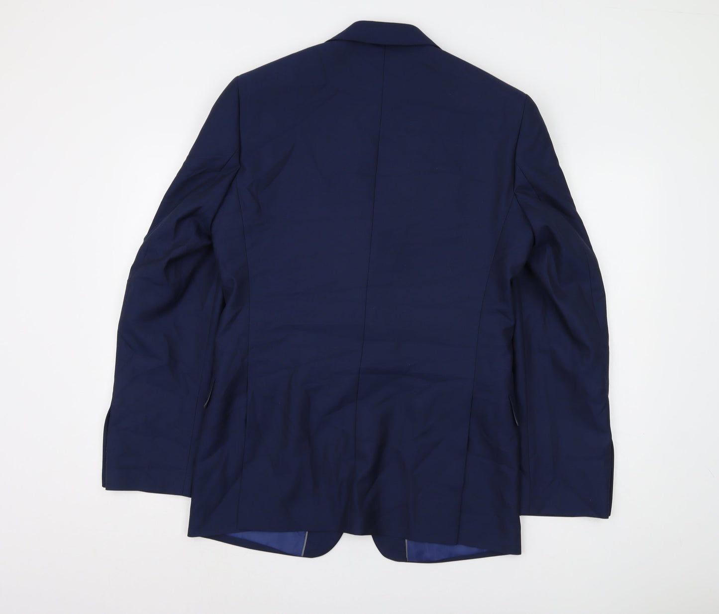 Marks & Spencer Men's Blue Long Blazer Jacket 38L