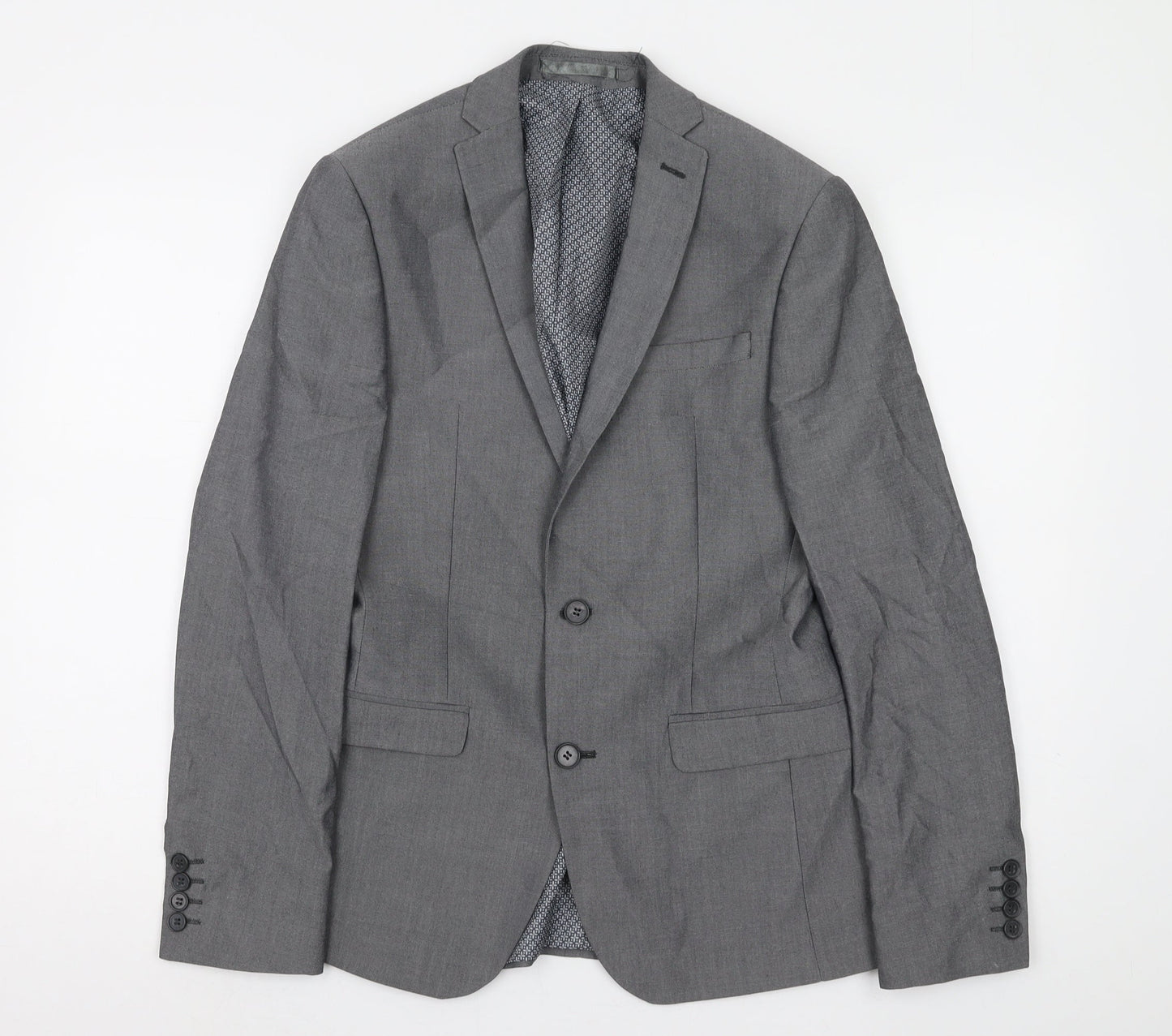 Limehaus Men's Grey Blazer 36 Regular Formal Jacket