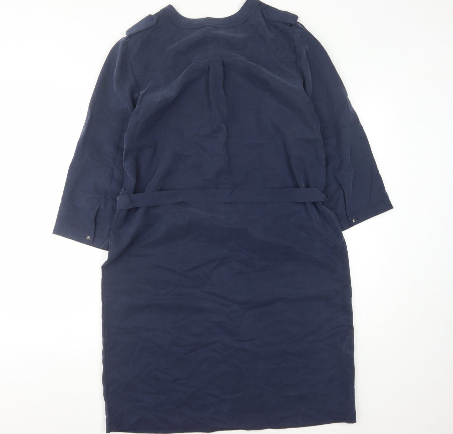 s.Oliver Women's Blue Dress, 3/4 Sleeve, Size 12