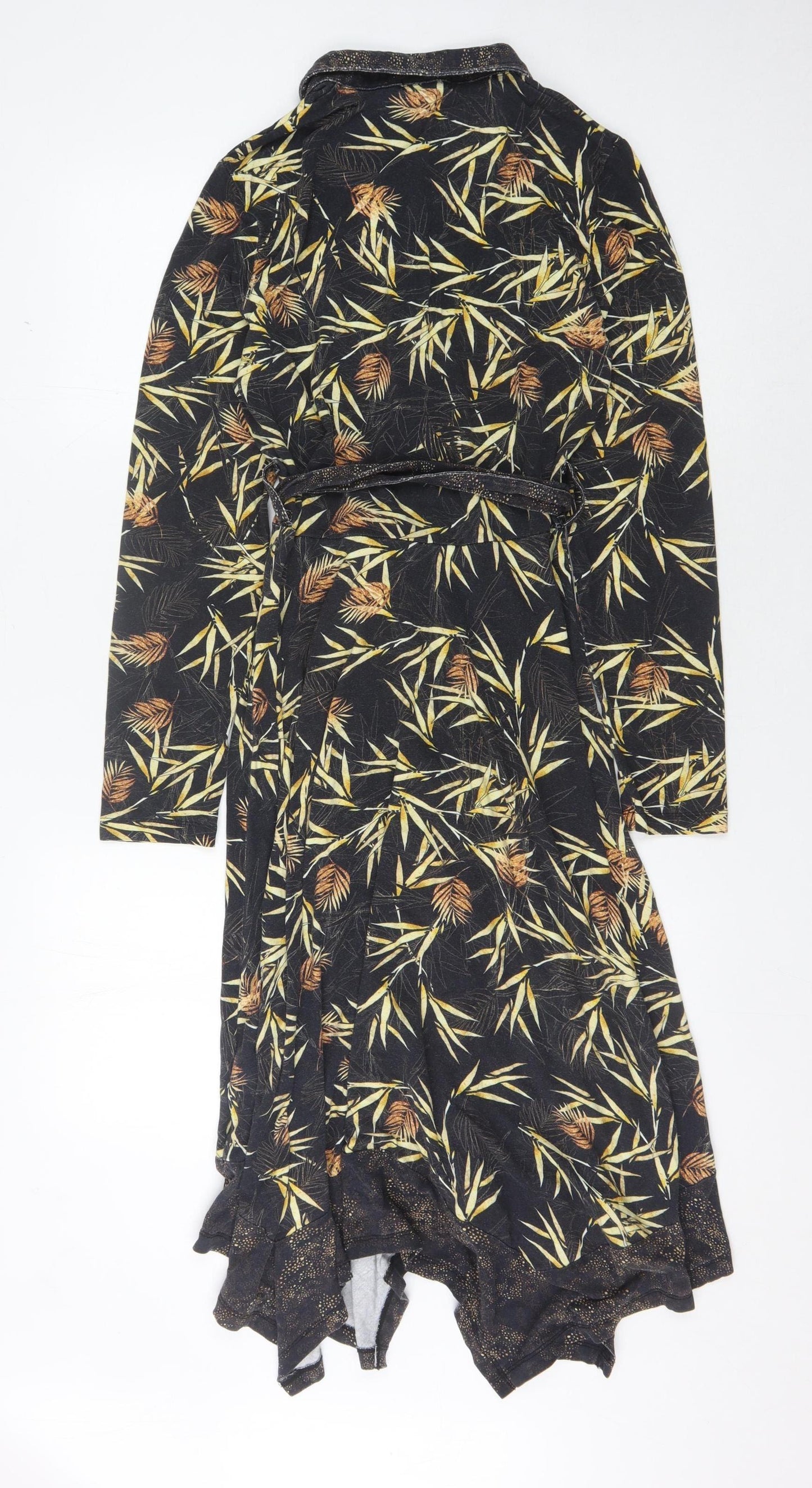 Joe Browns Women's Black Floral Collared Shirt Dress