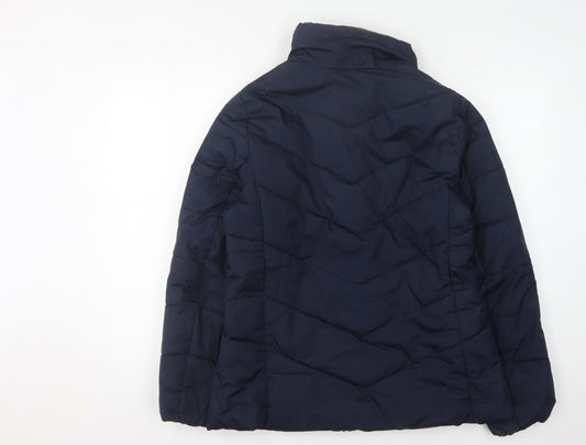 Gap Women's Blue Puffer Jacket Size M